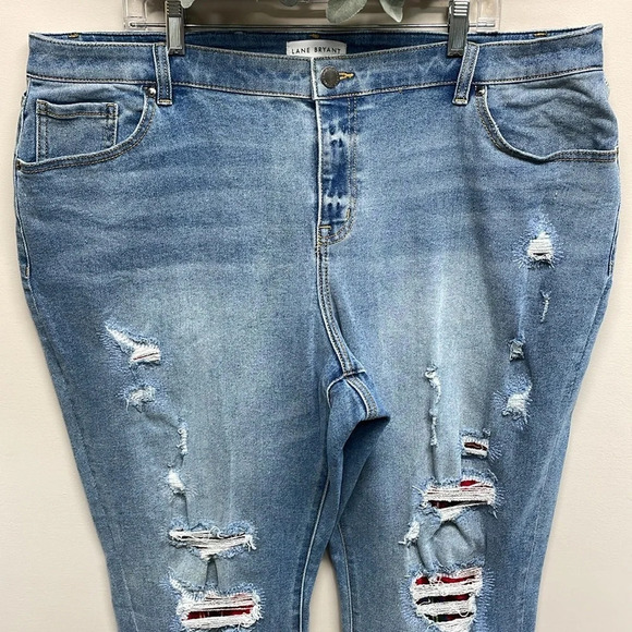 NWOT Lane Bryant Signature Fit Mid Rise Boyfriend Flex Magic Waistband Jeans 20 - Picture 2 of 16